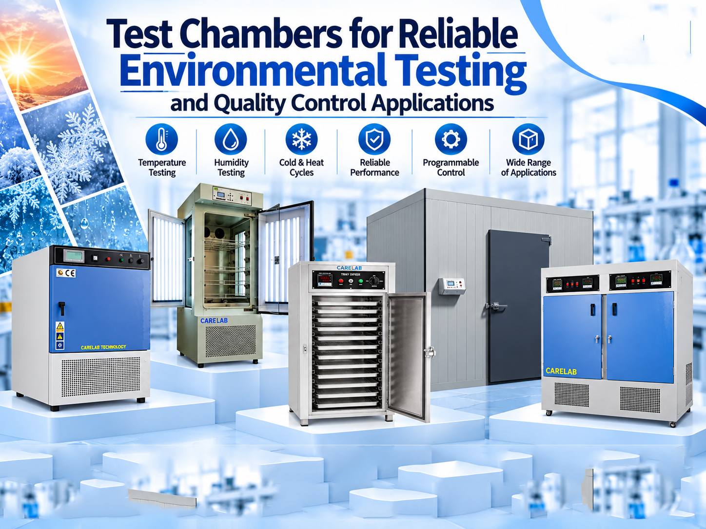 Test Chambers for Reliable Environmental Testing  and Quality Control Applications